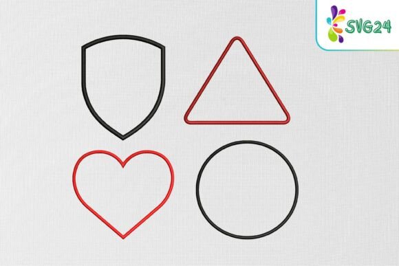 Basic Shape Outline Set