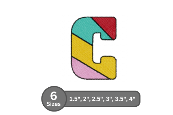 Candy Stripe Alphabet -C Review