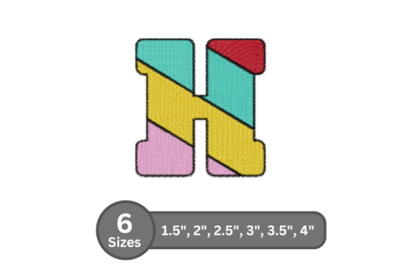 Candy Stripe Alphabet - H: A Designer’s Review for Real Embroidery Projects