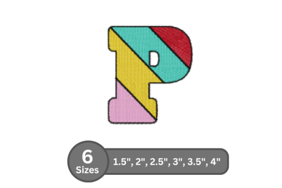 Candy Stripe Alphabet - P Embroidery Review