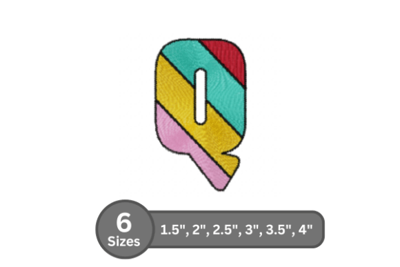 Candy Stripe Alphabet - Q Review