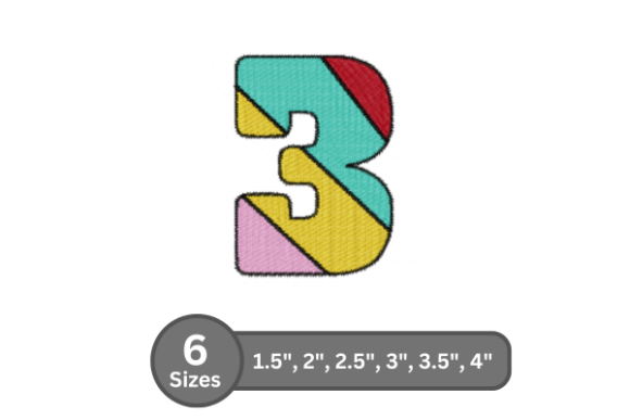 Candy Stripe Number -3 Embroidery Review