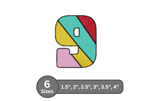 Candy Stripe Number -9 Embroidery Review