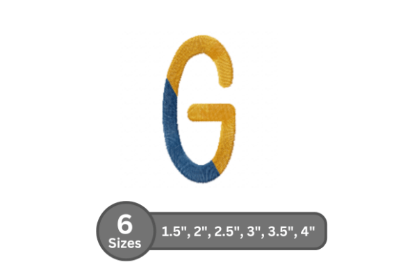 Chalk Split Alphabet - G: A Seller’s Perspective on This Fill Stitch Font