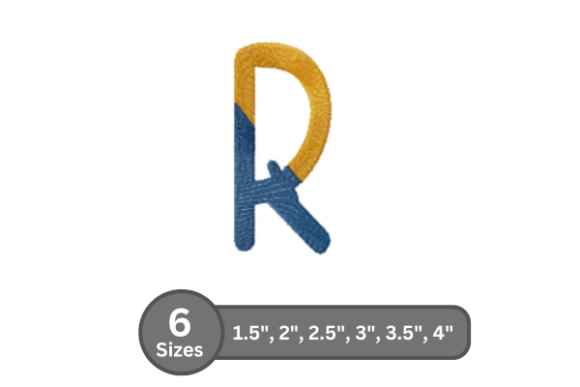 Chalk Split Alphabet -R Embroidery Review
