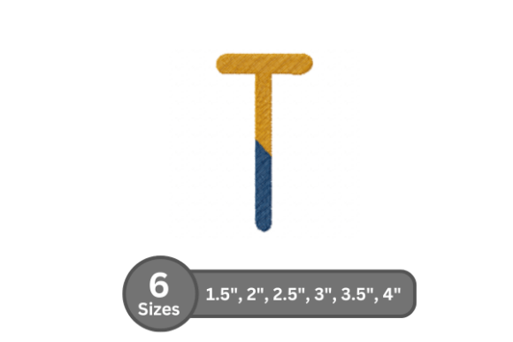 Chalk Split Alphabet -T Embroidery Design Review