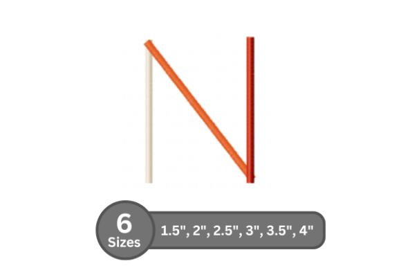 Color Bar Alphabet -N Embroidery Design Review