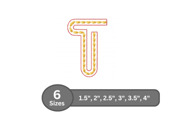Rope Twist Alphabet - T Review for Seasonal Collections